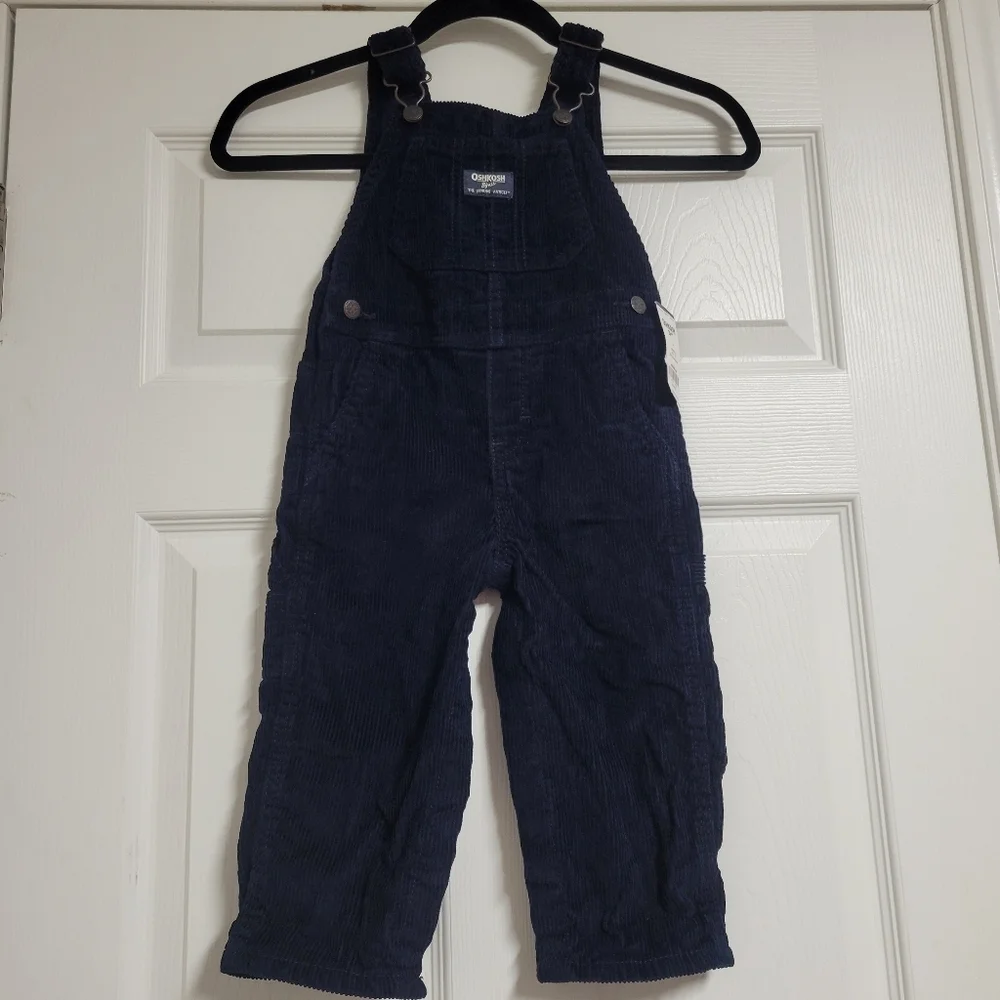 Oshkosh B'gosh NWT Corduroy Baby Overall 24 Months.